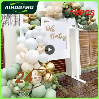 1/2 ADET Retro Yeşil Balon Garland Kemer Kiti Düğün Doğum Günü Balonları Dekorasyon Parti Balonları Bebek Duş Dekor İçin