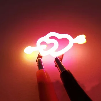 1 adet 3V LED COB Edison esnek filaman mum diyot ışık tatil parti aşk mektubu dekorasyon ışık DIY ampul aksesuarları