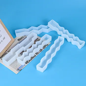 1 ADET DIY Her Türlü Uzun Şerit Mum Kalıp Düzensiz Şekil Mum Plastik Kalıp El Yapımı Mum Yapımı Kalıp