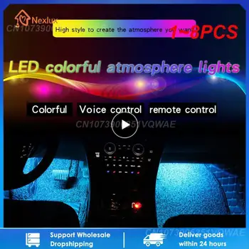 1 ~ 8 ADET Yeni 20 Anahtar Müzik IR Denetleyici Siyah Ses Sensörü Uzaktan Kumanda RGB LED Şerit İçin Yüksek Kalite