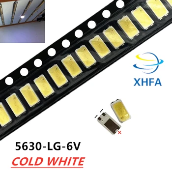100 Adet/grup SMD LED 5630 6V 1W Soğuk Beyaz 5.6*3.0 LG TV LCD Arka Uygulama
