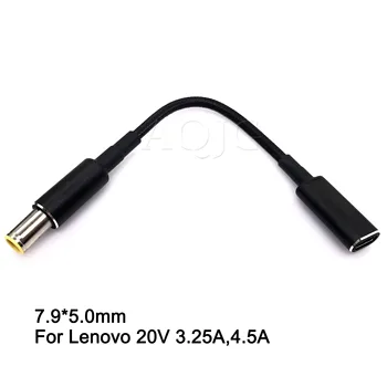 100W USB 3.1 Tip C USB-C DC 20V 7. 9x5. 0mm 7.9 * 5.5 priz PD Emulator Tetik şarj kablosu Lenovo Laptop için