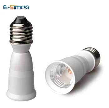 2 adet E26 / E27 Orta Vida ışık soketi Adaptörü Genişletici tavan lambası LED lamba ampulü Baz Tutucu Genişletici Dönüştürücü