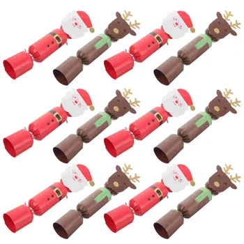 20 Adet Noel Peluş Şeker saklama kutusu Konteyner Ambalaj Kutusu Parti Malzemeleri Hediye Ambalaj Küçük Durumlarda