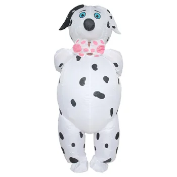 2024 Yeni Cadılar Bayramı Partisi Komik Köpek Şişme Kostüm Toptan Cosplay Dalmaçyalı Şişme Giyim YENİ STİL
