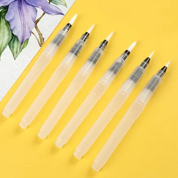 3 adet/6 adet suluboya fırçası Seti Su Kalem Profesyonel Yüksek Kaliteli Boyama Araçları Dolma kalemler Sanat Malzemeleri Sanatçı için