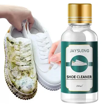 30ml Beyaz Ayakkabı Temizleyici Çok Amaçlı Etkili Lekeleri Çıkarmak Temiz Parlatıcı Beyazlatmak Sıvı Kaldırmak Sarı Kenar Temizleme Araçları