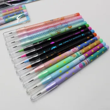4 adet HB Kurşun Olmayan Bileme Kalemler Kawaii Mekanik Kalemler Yazma Boyama Araçları Kore Kırtasiye Okul Ofis Malzemeleri