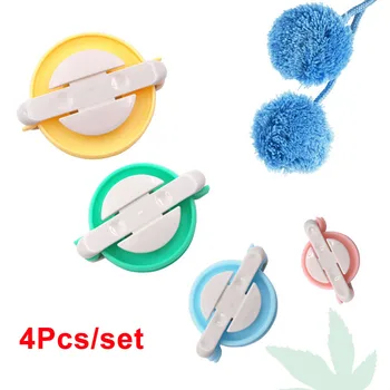 4 adet / takım Farklı Boyutlarda Pom-pom Makinesi Yuvarlak Kabartmak Topu Weaver Araçları DIY Örgü Aracı için Uygun Şapka Eşarp Dekorasyon