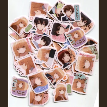 40 adet Anime Sticker Melek Yandaki Ganimet Bana Shiina Mahiru Aksesuarları Cosplay Prop