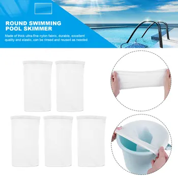 5-100 Adet Havuz Skimmer Çorap Kullanımlık Sepetleri Filtreler Net Koruyucu, Yüzme Havuzu, Gölet, Inground, Yer Üstü Havuzu Temiz Çanta