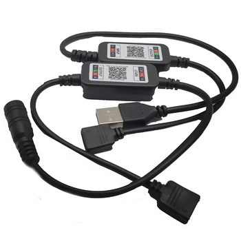 5-24V USB DC Mini RGB Bluetooth uyumlu Denetleyici Müzik Rgb Led denetleyici İçin 5V 24V LED şerit ışık 5630 5050 3528 2835