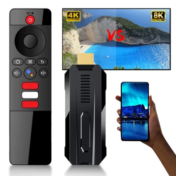 8K Akıllı TV çubuk mini PC RK3528 Set Üstü Kutusu 2.4 G & 5G WIFI6 Bluetooth5. 0 Video Çözme Medya Oynatıcı Ses Uzaktan Kumanda