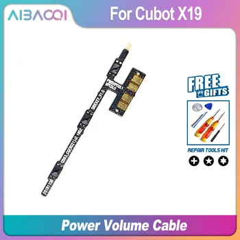 AiBaoQi Yeni Orijinal Güç Açık / Kapalı + Ses FPC Anahtar Yukarı / Aşağı Düğmesi Flex Kablo FPC Cubot X19 Telefon
