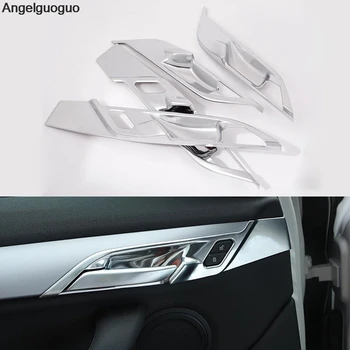 Angelguoguo ABS Krom Araba Iç Kapı Kolu Çerçeve Çıkartmaları Sequins BMW X1 F48 2016 2017