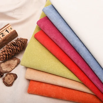 Avrupa tarzı kanepe kumaşı kalın kesim kadife düz renk klozet kapağı kumaşı çok renkli yumuşak çanta arka plan yastık örtüsü pazen