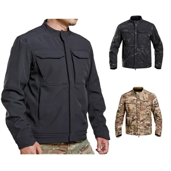 Açık Spor Avcılık BDU Çekim Ceket Taktik Airsoft Savaş Giyim Kamuflaj Açık Softshell Ceket