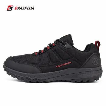 Baasploa 2023 erkek yürüyüş ayakkabıları kaymaz Aşınmaya dayanıklı Açık seyahat ayakkabısı Moda Su Geçirmez Sıcak Ayakkabı Tırmanma Ayakkabıları