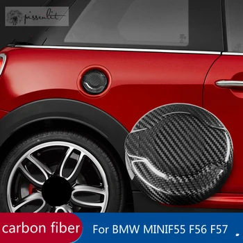BMW MINI COOPER S için F55 F56 F57 JCW Aksesuarları Yakıt Deposu Kapağı Karbon Fiber Araba Yakıt Deposu Çıkartma Ped Gaz Kapağı Sticker Koruyucu