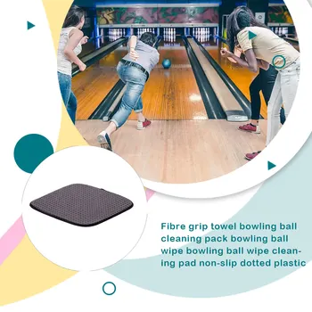 Bowling topu Havlu Kaymaz Taşınabilir Temizleme Pedi Yıkanabilir Kullanımlık Toz Enkaz Sökücü Ekipmanları Açık 20x20cm