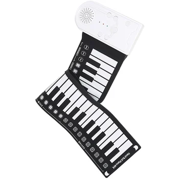 COCA 49 Tuşlu El Roll Up Piyano Silikon Taşınabilir Klavye Müzik Aleti Eğitim Katlanabilir Başlangıç Elektronik Org