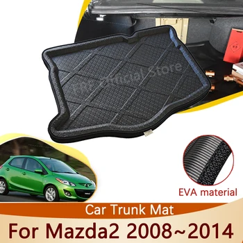 EVA Arka Gövde Mat İçin Mazda2 Mazda 2 Demio 2008 ~ 2014 Kapak Araba Aksesuarları Su Geçirmez Zemin Tepsisi Astar Su Geçirmez Halı Parçaları