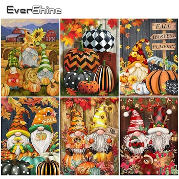 EverShine Elmas Boyama Kabak Şükran Günü Elmas Nakış Cüceler Mozaik Sanat Kitleri Resim Boncuklu Sonbahar Ev Dekor