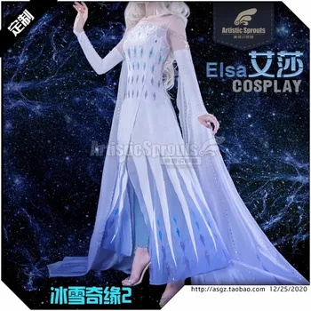 Film Elsa Cosplay Kostüm Elsa Elbise Elsa Kostüm Kadınlar için Elsa Parti Elbise Anna Elbise Anna Cosplay Kostüm Cadılar Bayramı Üniforma