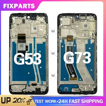 G53 Motorola Moto G53 XT2335 - 2 LCD G73 Ekran LCD Ekran dokunmatik panel sayısallaştırıcı Moto G53 Ekran G73 LCD Çerçeve