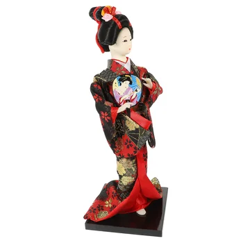 Heykelciği Geyşa Süsler kadın Masa Kitaplık Kimono kız Figürü Dekorasyon plastik Sanatsal