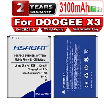 HSABAT 100 % Yeni 3100mAh Pil DOOGEE X3 Piller
