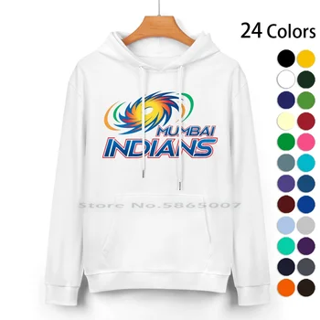 Ipl Mumbai Hintliler Saf pamuk kapüşonlu Kazak 24 Renk Hint Hindistan Milli Kriket Takımı Twenty20 Dhoni Rajasthan Royals