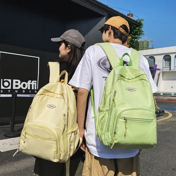 Japon Kadın Sırt Çantası Moda keten okul çantası Kız Erkek Büyük Kapasiteli Erkekler seyahat sırt çantaları Öğrenci Okul Çantalarını Mochila