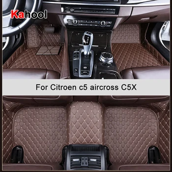 KAHOOL Citroën C5X İçin Özel Araba Paspaslar Oto Aksesuarları Ayak Halı
