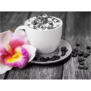 Kahve Fincanı DIY 5D Tam Elmas Nakış Elmas Mozaik Elmas boyama seti Dekor noel hediyesi Resim Üzerinde Resim