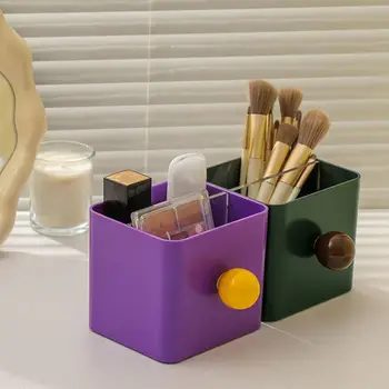 Kalemlik Organizatör Modern saklama kutuları Kapasiteli Plastik kalemlik Kutusu 2 Bölmeli Fırçalar Boyama için