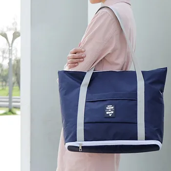 Katlanabilir Kadın Kısa Mesafe Taşınabilir Büyük Kapasiteli Analık Depolama silindir seyahat spor çantası