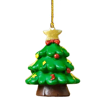 Kolye Noel Sevimli Kordon Noel Kolye Hediye Noel Ağacı Desen Asılı Ağaç Ev Kolye Süslemeleri Ücretsiz Kargo