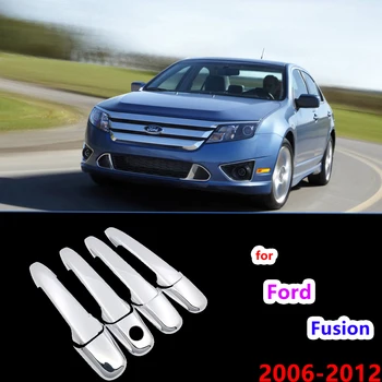 Krom Kolları Ford Fusion SE Spor 2006 2007 2008 2009 2010 2011 2012 Araba HandlesAccessories Çıkartmalar Gümüş parlak