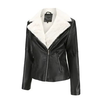 Kışlık ceketler Kadınlar için 2023 Suni Deri Ceket Soğuk Ceket Siyah Kahverengi Mavi Kahve Abrigo Mujer İnvierno Manteau Femme Hiver