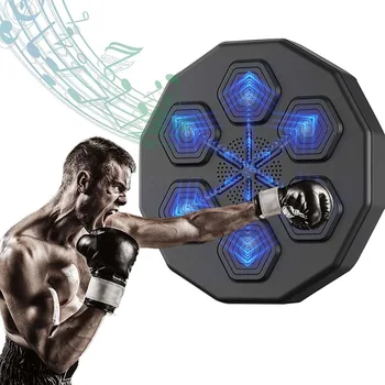 LED Elektronik Müzik boks makinesi Ev Duvara Monte Akıllı Müzik Boxer Yetişkinler Gençler için Ev Egzersiz Müzik Boxer