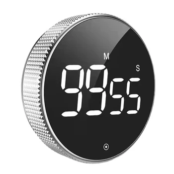 Manyetik Dijital Zamanlayıcı Mutfak Pişirme için Duş Çalışma Kronometre LED Sayaç Alarmı Hatırlatmak Manuel Elektronik Geri Sayım