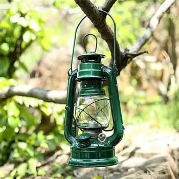 Masa lambası klasik ve dayanıklı fitil rüzgar geçirmez açık kamp ışıkları kamp organik cam abajur spot kamp lambası Gras