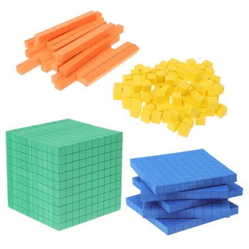 Matematik Blokları Sayma Küpleri Oyuncak Çocuk Eğitim Üssü Manipulatives On Oyuncaklar Oyuncak Sayaçları Değer Yeri Küp Bağlama Seti