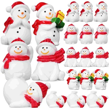 Mini Kardan Adam Mini Kardan Adam Figürleri Minyatür Noel Figürleri Minyatür Reçine Figürler