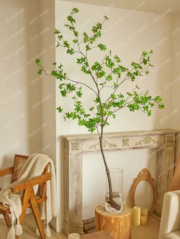 Na Ev Yapay Çan Yeşil Bitki İskandinav Ev Dekorasyon Oturma Odası Ofis Sahte Ağaçlar Zemin Bonsai Bitki