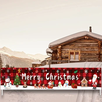Noel Açık Afiş Merry Christmas Süslemeleri Ev İçin 2022 Açık Dekor Noel Navidad Noel Doğum Mutlu Yeni Yıl 2023