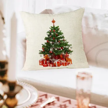 Noel Ağacı çekyat Ev Dekorasyon Festivali Yastık Kılıfı minder örtüsü Eşik Yastık Kılıfı Şeftali Cilt Çarşaf Yastık Kılıfı