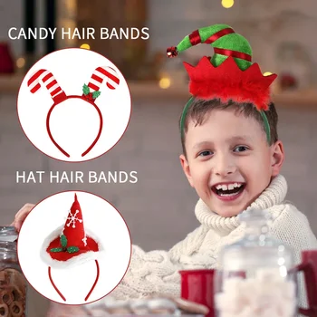 Noel Kafa Bantları Noel Şapka Noel Baba Bacak Kafa Bandı Noel Kız Favor Hediyeler Kafa Bandı Mutlu yılbaşı dekoru Natal Navidad 2023