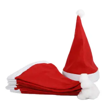 Noel Şapka Şenlikli Aksesuar Cilt Dostu Ve Nefes Birincil Renk Kısa Peluş Yüksek Kaliteli Tatil Hediye En çok satan